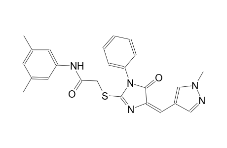 N-(3,5-dimethylphenyl)-2-({(4E)-4-[(1-methyl-1H-pyrazol-4-yl)methylene]-5-oxo-1-phenyl-4,5-dihydro-1H-imidazol-2-yl}sulfanyl)acetamide