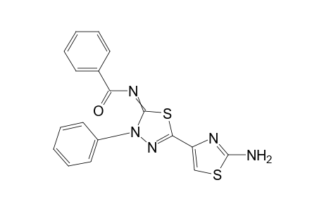 N-(5-(2-aminothiazol-4-yl)-3-phenyl-1,3,4-thiadiazol-2(3H)-ylidene)benzamide