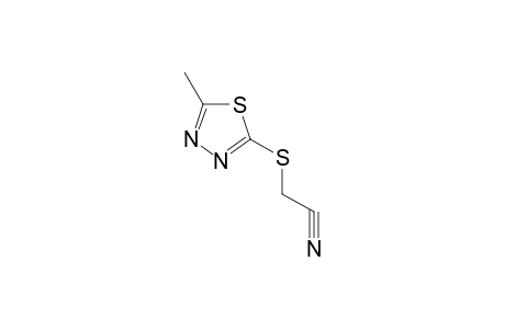 (5-Methyl-[1,3,4]thiadiazol-2-ylsulfanyl)acetonitrile