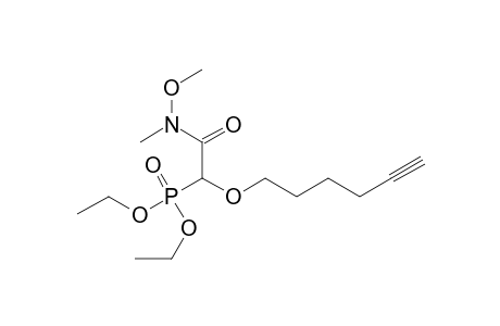 2-Diethoxyphosphoryl-2-hex-5-ynoxy-N-methoxy-N-methyl-acetamide