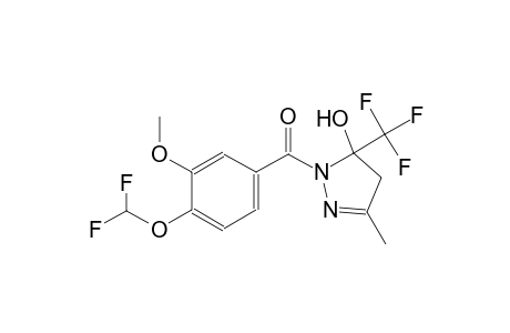 1-[4-(difluoromethoxy)-3-methoxybenzoyl]-3-methyl-5-(trifluoromethyl)-4,5-dihydro-1H-pyrazol-5-ol