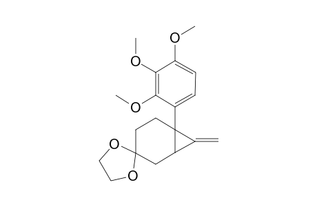 4-(Ethylenedioxy)-1-(2',3',4'-trimethoxyphenyl)-7-methylenebicyclo[4.1.0]heptane