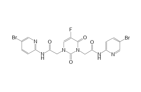 N-(5-bromo-2-pyridinyl)-2-(3-{2-[(5-bromo-2-pyridinyl)amino]-2-oxoethyl}-5-fluoro-2,6-dioxo-3,6-dihydro-1(2H)-pyrimidinyl)acetamide