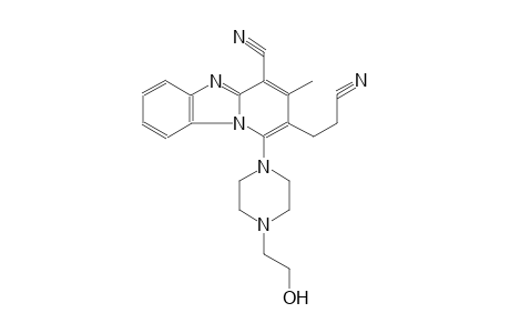 2-(2-cyanoethyl)-1-[4-(2-hydroxyethyl)-1-piperazinyl]-3-methylpyrido[1,2-a]benzimidazole-4-carbonitrile