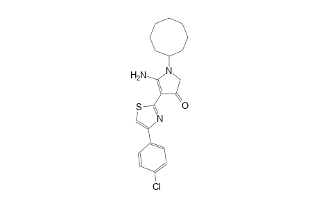 3H-pyrrol-3-one, 5-amino-4-[4-(4-chlorophenyl)-2-thiazolyl]-1-cyclooctyl-1,2-dihydro-