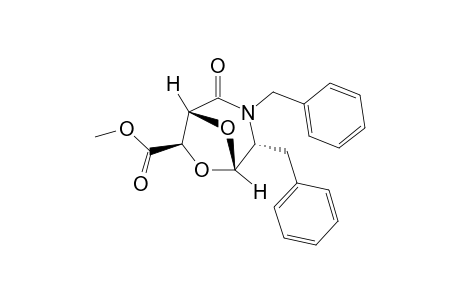 (1R,4R,5S,7R)-2-oxo-3,4-bis(phenylmethyl)-6,8-dioxa-3-azabicyclo[3.2.1]octane-7-carboxylic acid methyl ester