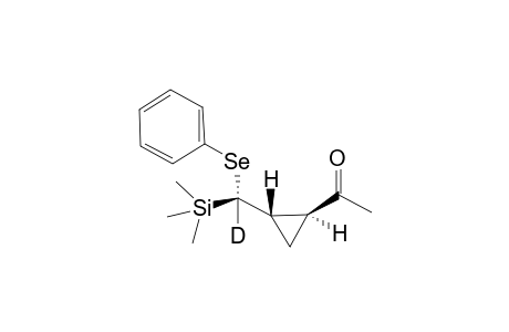 trans-1-Acetyl-2-{(phenylseleno)(trimethylsilyl)[2H]methyl}cyclopropane