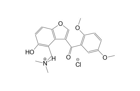 [3-(2,5-dimethoxybenzoyl)-5-hydroxy-1-benzofuran-4-yl]-N,N-dimethylmethanaminium chloride