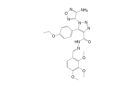 1-(4-amino-1,2,5-oxadiazol-3-yl)-5-(4-ethoxyphenyl)-N'-[(E)-(2,3,4-trimethoxyphenyl)methylidene]-1H-1,2,3-triazole-4-carbohydrazide