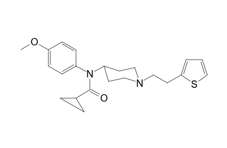 N-(4-Methoxyphenyl)-N-([(2-thiophen-2-yl)ethyl]-piperidin1-yl)cyclopropylmethylamide