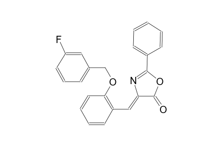 (4Z)-4-{2-[(3-fluorobenzyl)oxy]benzylidene}-2-phenyl-1,3-oxazol-5(4H)-one