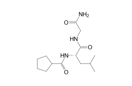 Glycinamide, N-(cyclopentylcarbonyl)-L-leucyl-