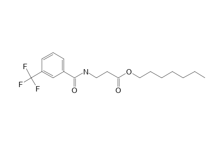 .beta.-Alanine, N-(3-trifluoromethylbenzoyl)-, heptyl ester