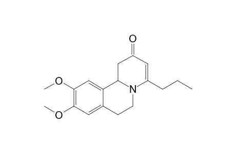9,10-Dimethoxy-2-oxo-4-propyl-1,6,7,11b-tetrahydrobenzo[a]quinolizine