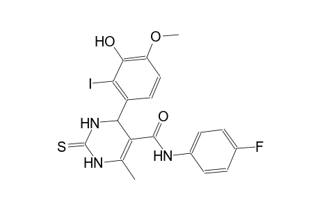 N-(4-fluorophenyl)-4-(3-hydroxy-2-iodo-4-methoxyphenyl)-6-methyl-2-thioxo-1,2,3,4-tetrahydro-5-pyrimidinecarboxamide