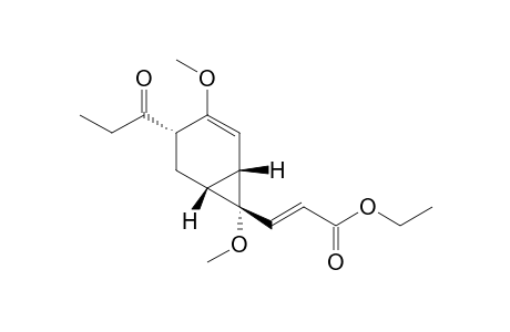 Ethyl (E)-3'-[(1.beta.,4S*,6.beta.,7R*)-3,7-dimethoxy-4-propionylbicyclo[4.1.0]hept-2-en-7-yl]acrylate