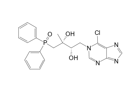 (2R,3S)-4-(6-Chloro-purin-1-yl)-1-(diphenyl-phosphinoyl)-2-methyl-butane-2,3-diol