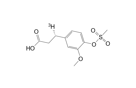 (3S)-3-(3-methoxy-4-methylsulphonyloxyphenyl)(3-3H1)propionic acid