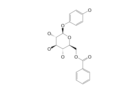 EXIMINE;4-HYDROXYPHENYL-(6'-O-BENZOYL)-O-BETA-D-GLUCOPYRANOSIDE