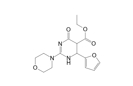 5-Pyrimidinecarboxylic acid, 4-(2-furanyl)-3,4,5,6-tetrahydro-2-(4-morpholinyl)-6-oxo-, ethyl ester
