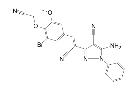 1H-pyrazole-3-acetonitrile, 5-amino-alpha-[[3-bromo-4-(cyanomethoxy)-5-methoxyphenyl]methylene]-4-cyano-1-phenyl-