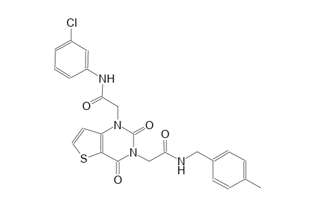 1-[3-(3-chlorophenyl)-2-oxopropyl]-3-[4-(4-methylphenyl)-2-oxobutyl]-1H,2H,3H,4H-thieno[3,2-d]pyrimidine-2,4-dione