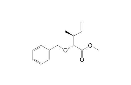 (2R,3S)-2-benzoxy-3-methyl-pent-4-enoic acid methyl ester
