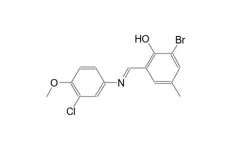 phenol, 2-bromo-6-[(E)-[(3-chloro-4-methoxyphenyl)imino]methyl]-4-methyl-