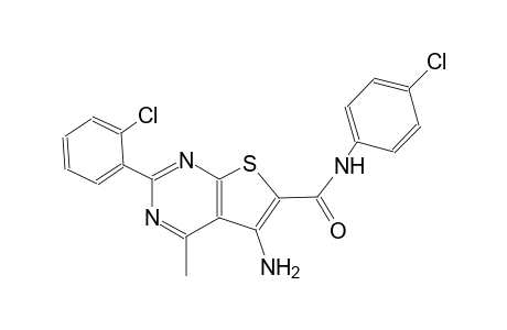 thieno[2,3-d]pyrimidine-6-carboxamide, 5-amino-2-(2-chlorophenyl)-N-(4-chlorophenyl)-4-methyl-