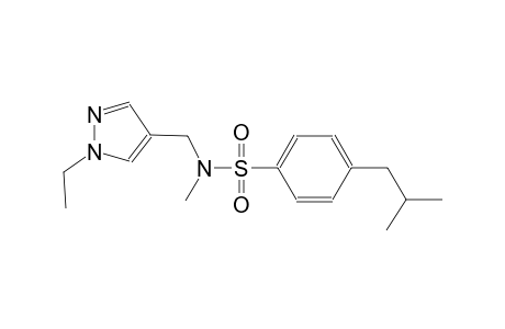benzenesulfonamide, N-[(1-ethyl-1H-pyrazol-4-yl)methyl]-N-methyl-4-(2-methylpropyl)-