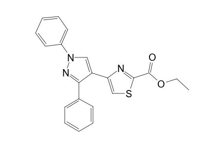 Ethyl 2-[4'-(1",3"-diphenylpyrazolyl)-4'-thiazolyl]carboxylate