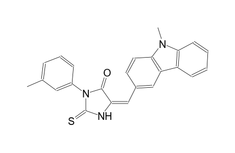 (5E)-5-[(9-methyl-9H-carbazol-3-yl)methylene]-3-(3-methylphenyl)-2-thioxo-4-imidazolidinone