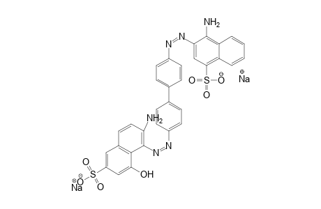 1-Naphthalenesulfonic acid, 4-amino-3-[[4'-[(2-amino-8-hydroxy-6-sulfo-1-naphthalenyl)azo][1,1'-biphenyl]-4-yl]azo]-, disodium salt