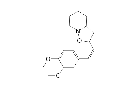 2(Z)-(3,4-Dimethoxystyryl)-3,3a,4,5,6,7-hexahydro-2H-isoxazolo[2,3-a]pyridine