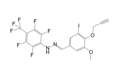 3-iodo-5-methoxy-4-(2-propynyloxy)benzaldehyde [2,3,5,6-tetrafluoro-4-(trifluoromethyl)phenyl]hydrazone