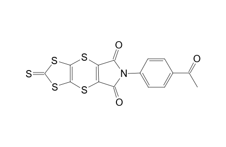 6-(p-Acetylphenyl)-2-thioxo-6H-[1,3]dithiolo[4',5':5,6]dithino[2,3-c][1,4]pyrrole-5,7-dione