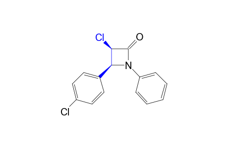 cis-3-Chloro-4-(p-chlorophenyl)-1-phenyl-2-azetidinone