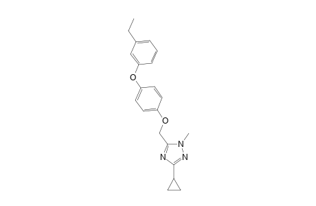 1H-1,2,4-Triazole, 3-cyclopropyl-5-[[4-(3-ethylphenoxy)phenoxy]methyl]-1-methyl-