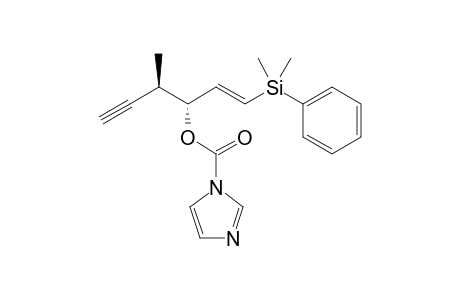 (3R,4R,E)-1-(Dimethyl(phenyl)silyl)-4-methylhex-1-en-5-yn-3-yl-1H-imidazole-1-carboxylate