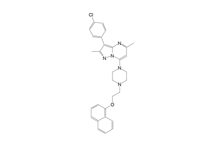 3-(4-chlorophenyl)-2,5-dimethyl-7-{4-[2-(1-naphthyloxy)ethyl]-1-piperazinyl}pyrazolo[1,5-a]pyrimidine