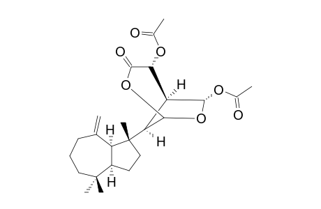 (1R*,1'S*,3'AR*,4R*,5R*,6R*,8R*,8'AS*)-3-OXO-8-(1',4',4'-TRIMETHYL-8'-METHYLENEDECAHYDROAZULEN-1'-YL)-2,7-DIOXABICYCLO-[3.2.1]-OCTANE-4,6-DIYL-DIACETATE