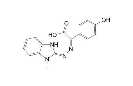 2-[1-Methylbenzimidazol-2-yl)hydrazono] N'-[.alpha.-(4'-hydroxyphenyl)acetic acid]