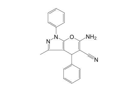 Pyrano[2,3-C]pyrazole-5-carbonitrile, 6-amino-1,4-dihydro-3-methyl-1,4-diphenyl-