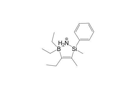 4,5,5-triethyl-2,5-dihydro-2,3-dimethyl-2-phenyl-1H-1,2,5-azoniasilaboratol