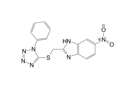 6-Nitro-2-(1-phenyl-1H-tetrazol-5-ylsulfanylmethyl)-1H-benzoimidazole
