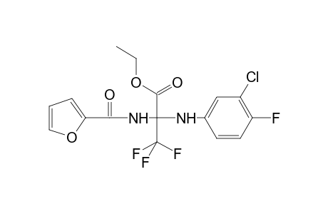 Propanoic acid, 2-[(3-chloro-4-fluorophenyl)amino]-3,3,3-trifluoro-2-[(2-furanylcarbonyl)amino]-, ethyl ester