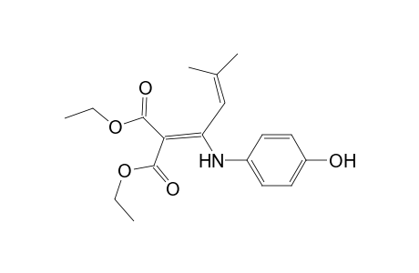 Ethyl 2-(ethoxycarbonyl)-3-(p-hydroxyanilino)-5-methylhexa-2,4-dienoate