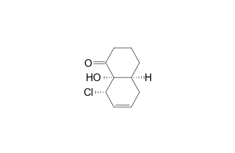 1(2H)-Naphthalenone, 8-chloro-3,4,4a,5,8,8a-hexahydro-8a-hydroxy-, (4a.alpha.,8.alpha.,8a.alpha.)-(.+-.)-