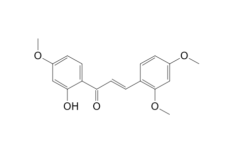 (E)-3-(2,4-dimethoxyphenyl)-1-(2-hydroxy-4-methoxy-phenyl)prop-2-en-1-one