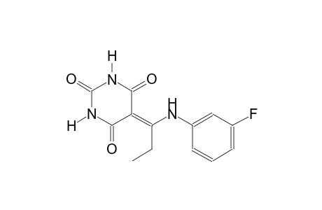 5-[1-(3-fluoroanilino)propylidene]-2,4,6(1H,3H,5H)-pyrimidinetrione